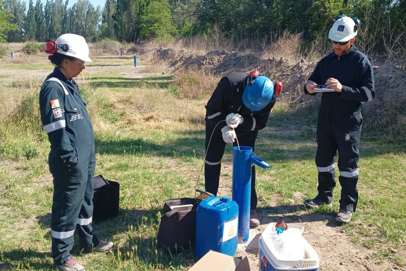 Tareas de muestreo en acuífero de Vista Alegre Norte